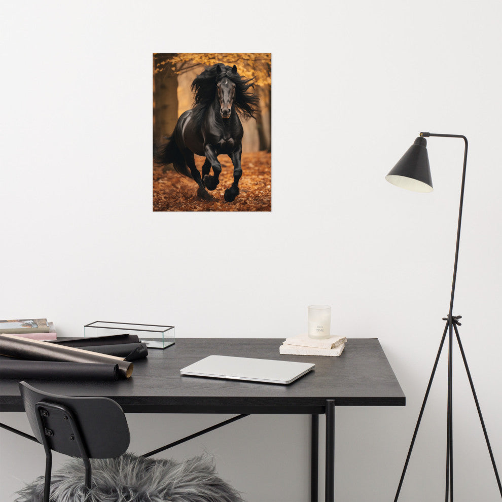 A Brush with Freedom Rustic Photorealism Digital Artwork Loose Art Print, 18" X 24"