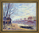 Alfred Sisley Matrat Cottages Framed Premium Canvas Print, 20"x25"