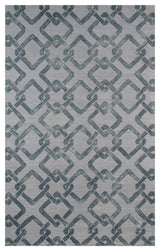 Amer Rugs Shibori SHI-43 Moss Gray Gray Hand-tufted - 5'x8' Rectangle Area Rug