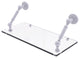 Dottingham 18" Floating Glass Shelf, Matte White