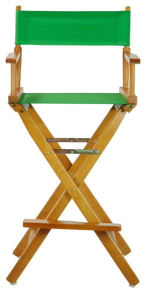 030" Director's Chair Honey Oak Frame-Green Canvas