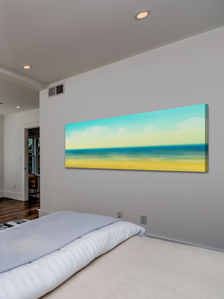 "Ocean Panoramic" Print on Canvas, 60"x20"