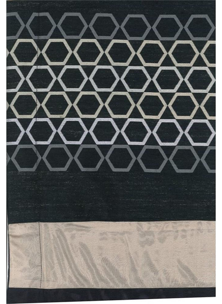 Safdie & Co. 7-piece Cavali Premium Microfiber Queen Comforter Set in Black