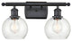 Innovations 516-2W-BK-G124-6 2 Light 16" Bath Vanity Light, Matte Black