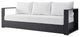 Lounge Sofa Table Set, White, Aluminum, Modern, Outdoor Patio Hospitality