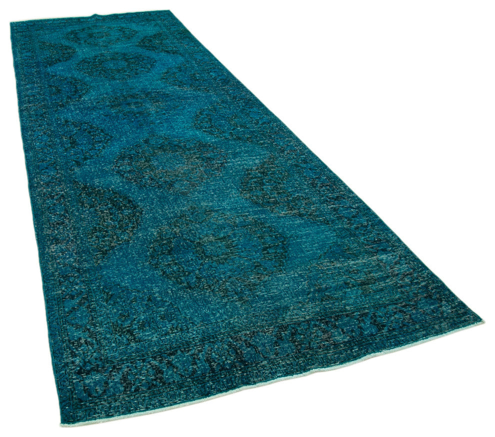 Rug N Carpet - Handwoven Turkish 4' 6" x 12' 10" Contemporary Runner Rug
