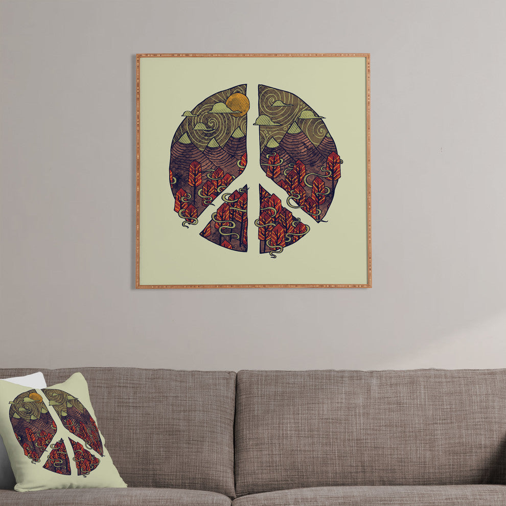 Deny Designs Hector Mansilla Peaceful Landscape Framed Wall Art