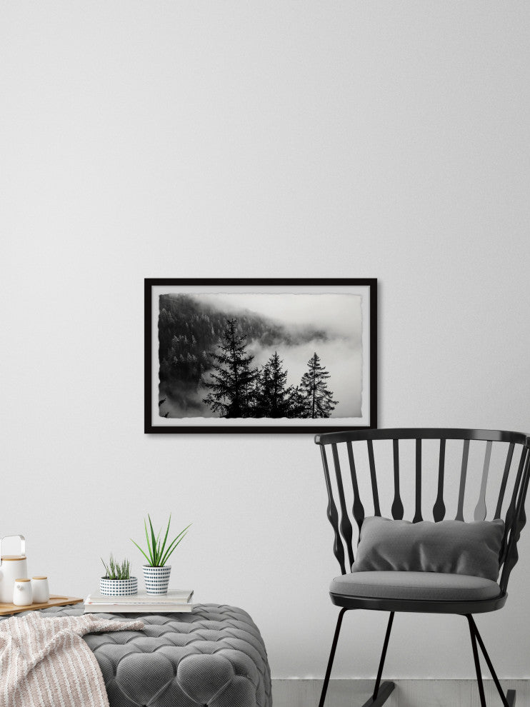 "Cold Frosty Morning" Framed Painting Print, 24x16