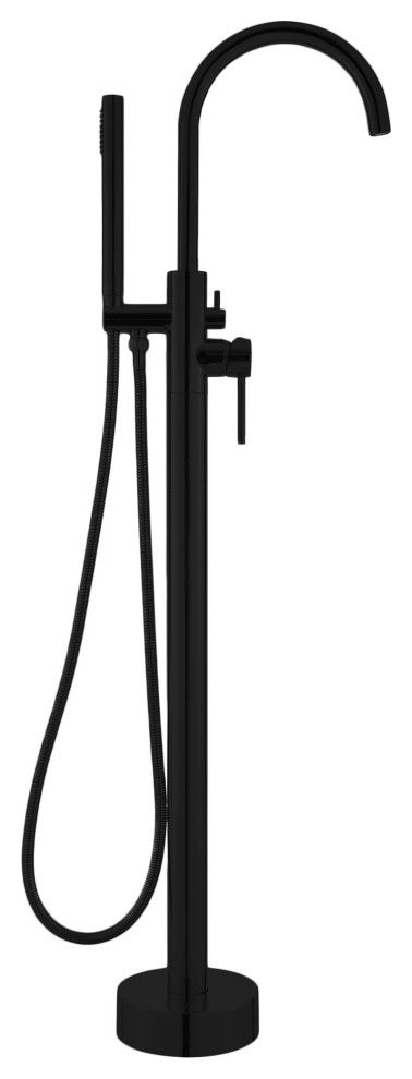 Ivy Freestanding Bathtub Faucet, Matte Black