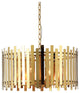 Kenroy 93786GLD 4-Light Pendant, Picket