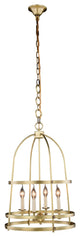 Elegant Lighting Baltic Collection Pendant, Burnished Brass