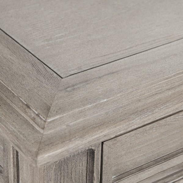 Traditional Limed Gray Oak Dining Table