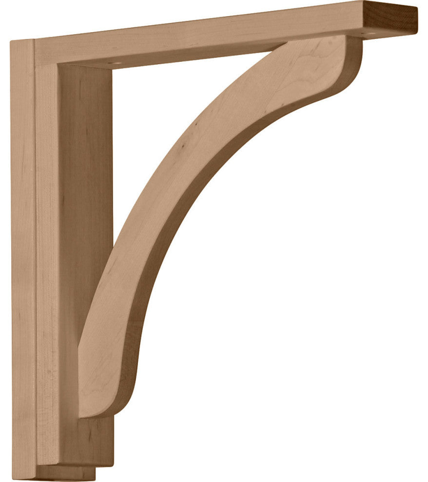 2 1/2"W x 12 3/4"D x 12 1/4"H Reece Shelf Bracket, Cherry
