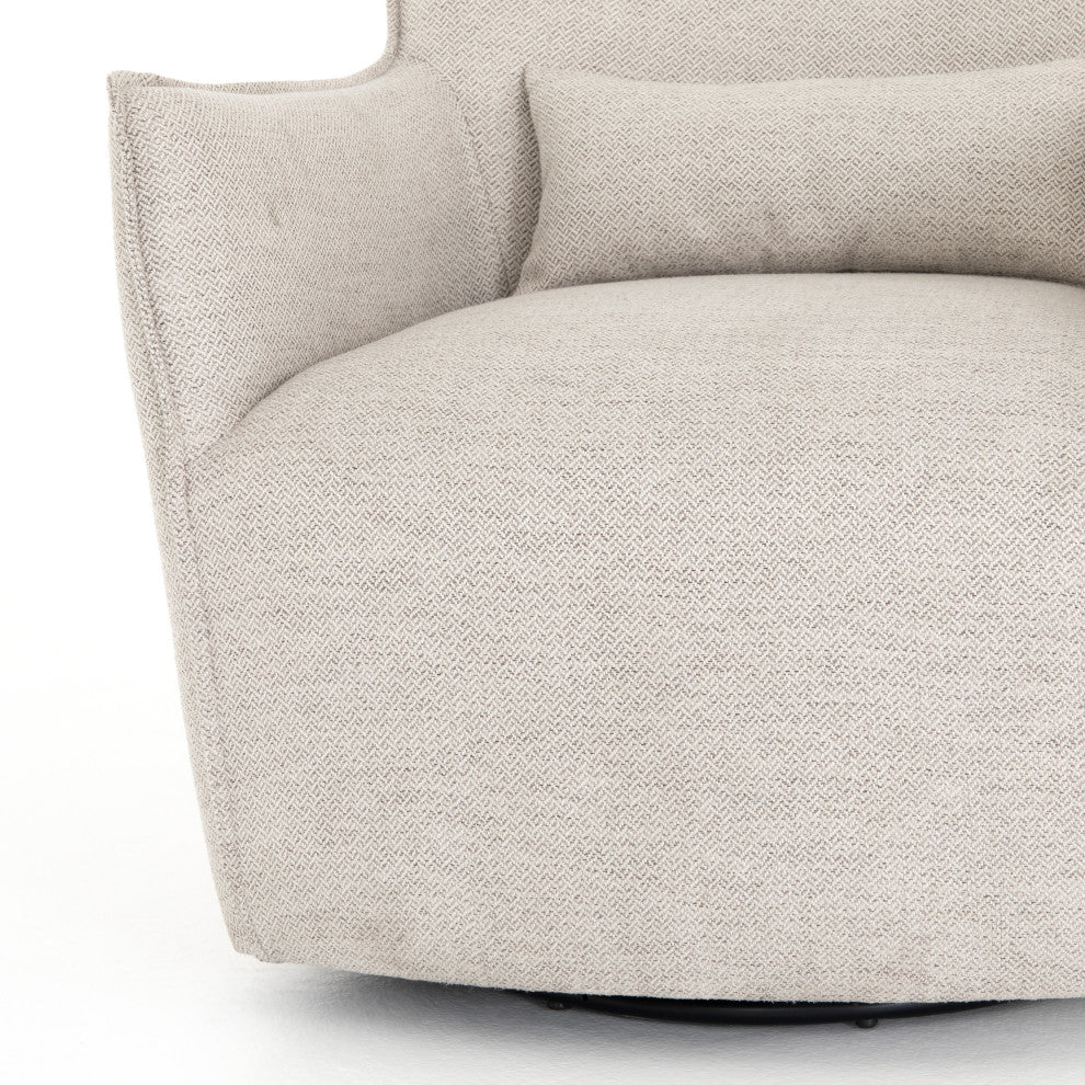Kimble Swivel Chair-Noble Platinum
