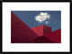 "Red Shapes" Framed Digital Print by Hugo Borges, 26"x20"