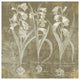 "Flower Lines I" Digital Paper Print by Sue Schlabach, 38"x38"