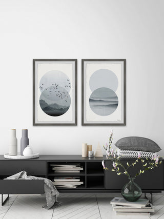 Twilight Paradise Diptych, 24"x18"