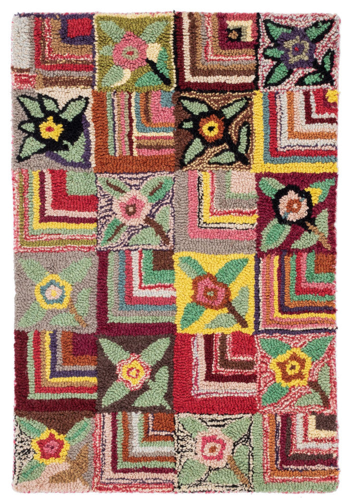 Dash & Albert Gypsy Rose Hand Hooked Wool Rug, Multi, 3' x 5'