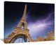 "Beautiful View Paris Eiffel Tower Under Purple Sky" Wall Art, 40"x30"