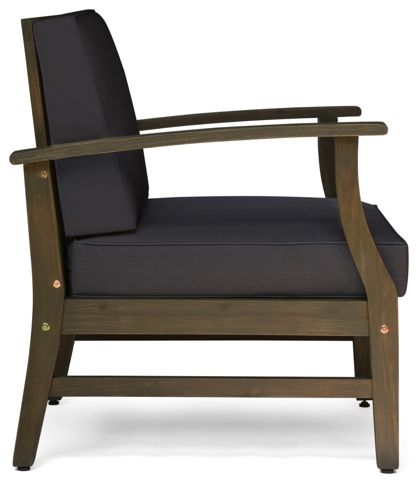 Abena Outdoor Acacia Wood Club Chair