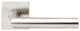 Frankfurt Lever, Half Passage, Backset, Left Hand, Satin Stainless Steel
