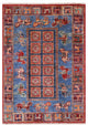 2' 9" X 3' 11" Antiqued Pazyryk Historical Design Handmade Rug Q10878