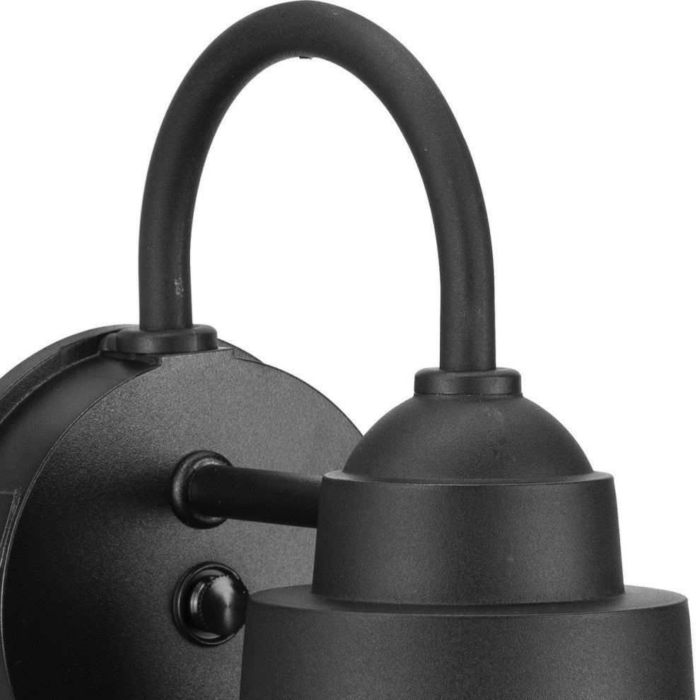 Bayside Collection One-Light Non-Metallic Black Outdoor Wall Lantern