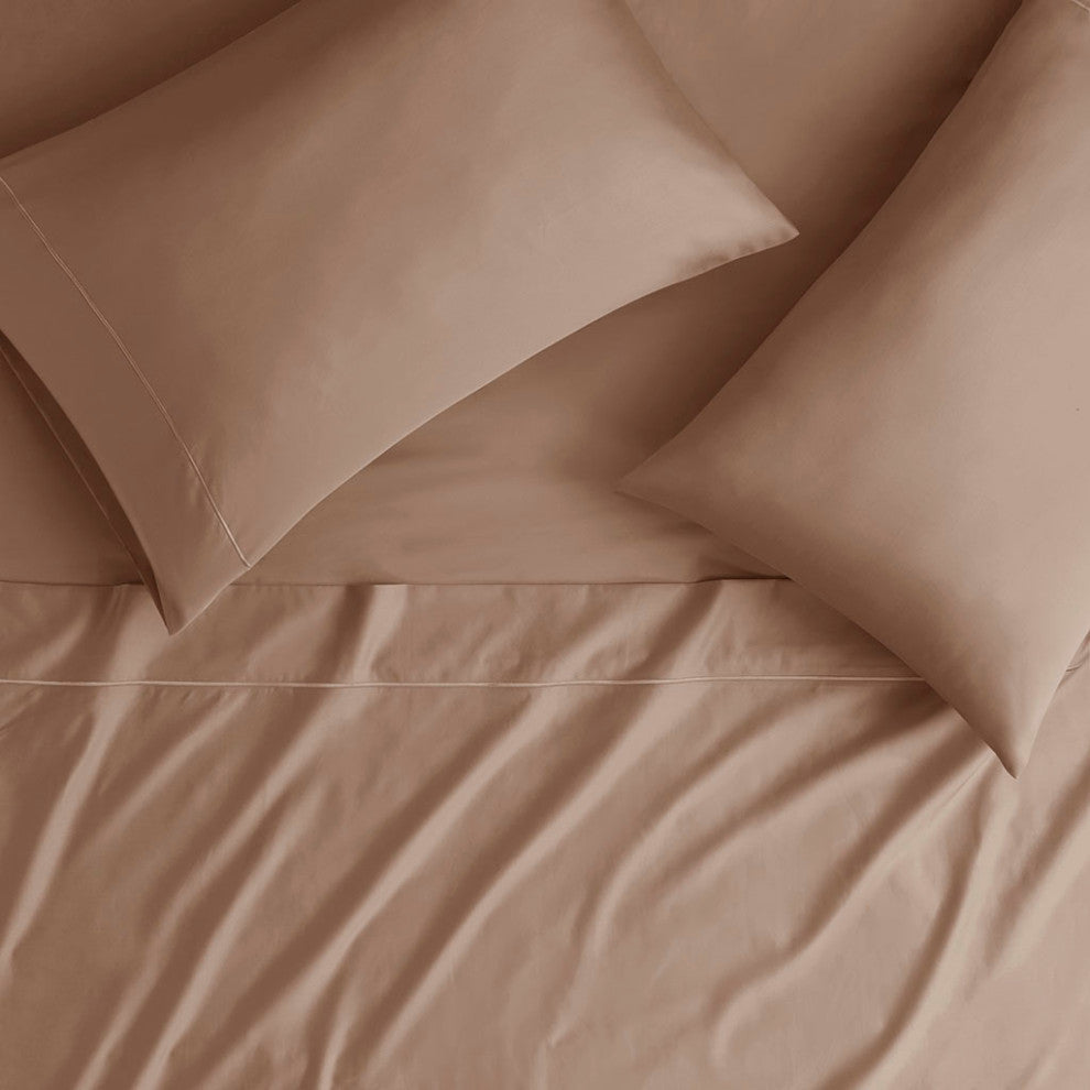 Beautyrest 600 Thread Count Cooling 4-Piece Sheet Set, Rose Gold Brown, King