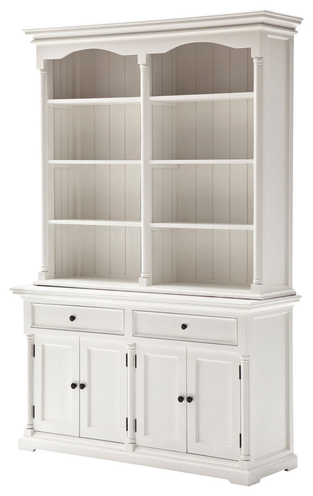 Classic White Hutch Cabinet