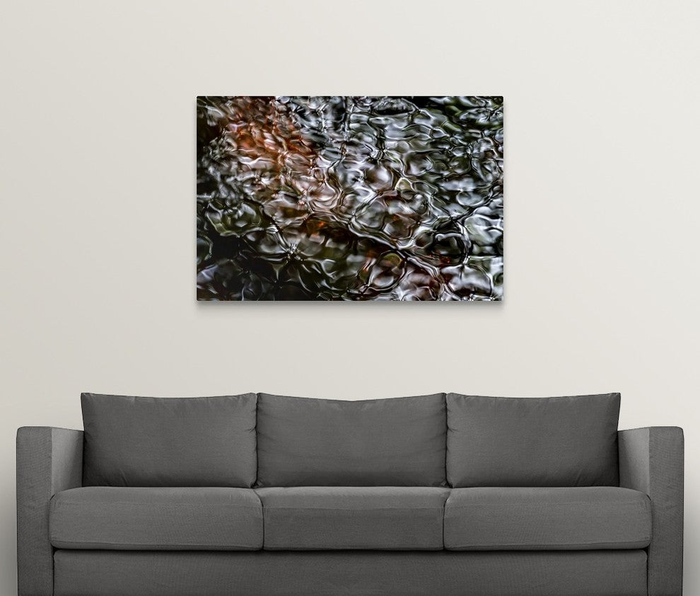 "Liquid Amber" Wrapped Canvas Art Print, 48"x32"x1.5"