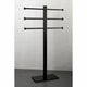 Kingston Freestanding Stainless Steel Towel Holder With Base, Oil Rubbed Bronze