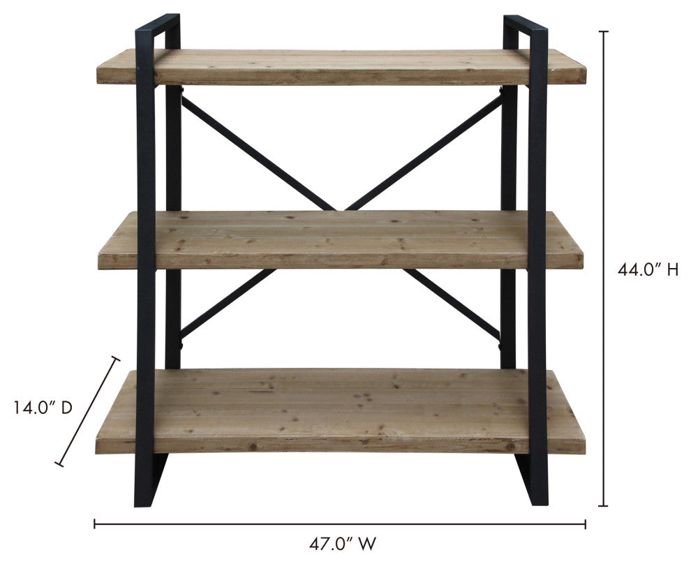 Rustic Lex 3 Level Shelf Natural - Natural
