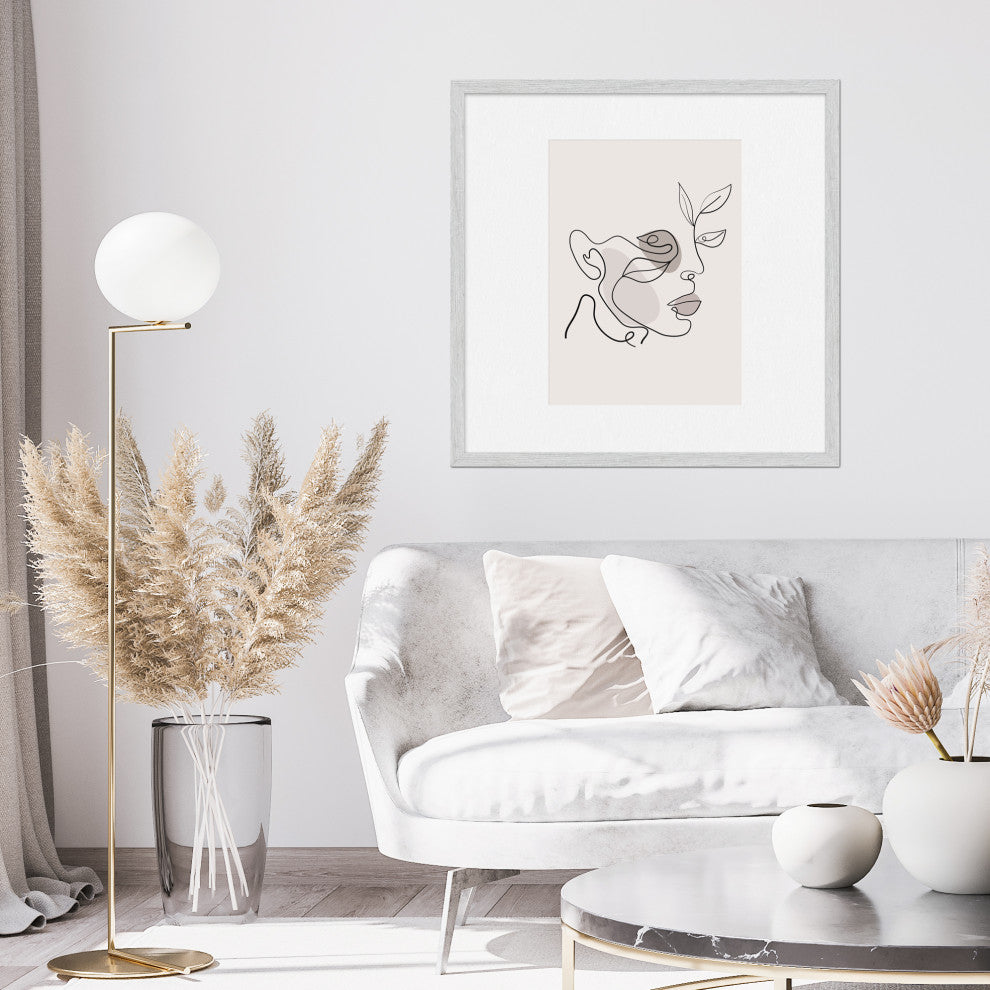18" x 24" Opaque White 13/16" Arber Picture/Gallery Frame