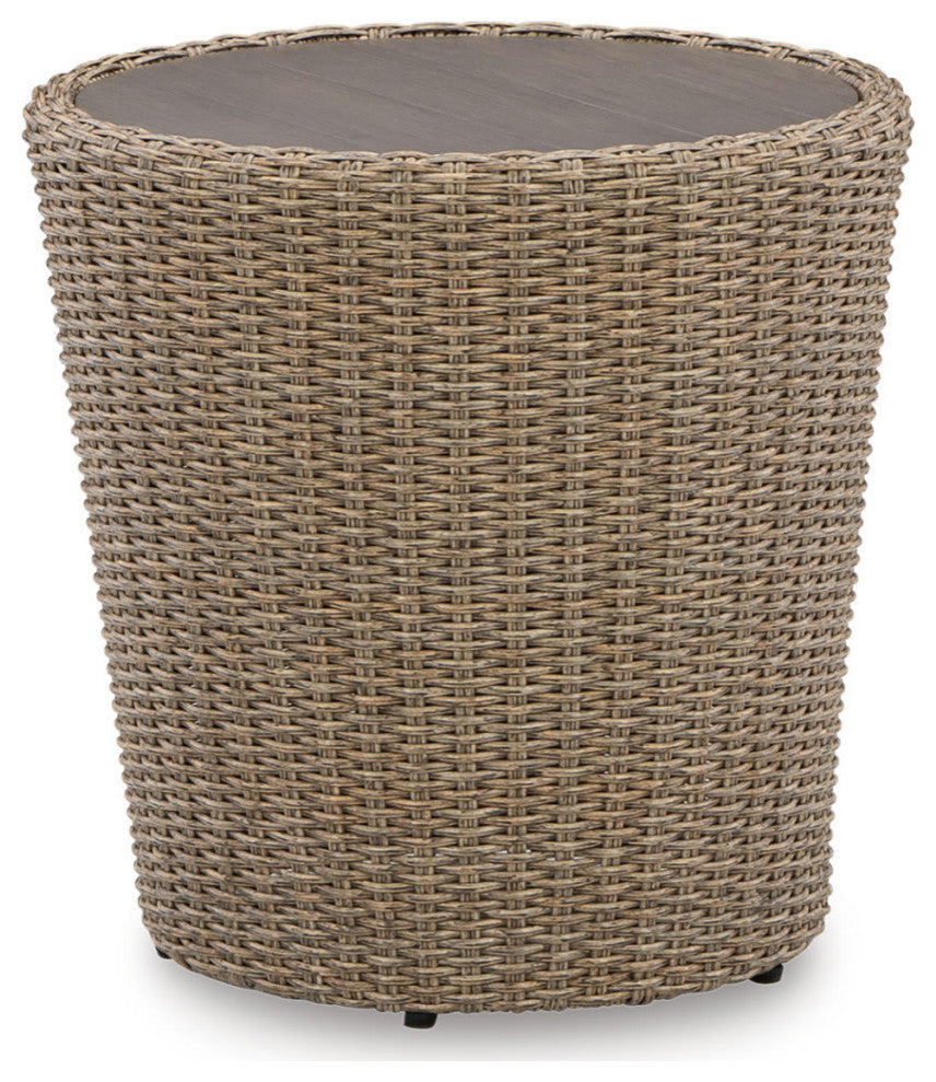 Danson Beige Outdoor End Table