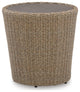 Danson Beige Outdoor End Table