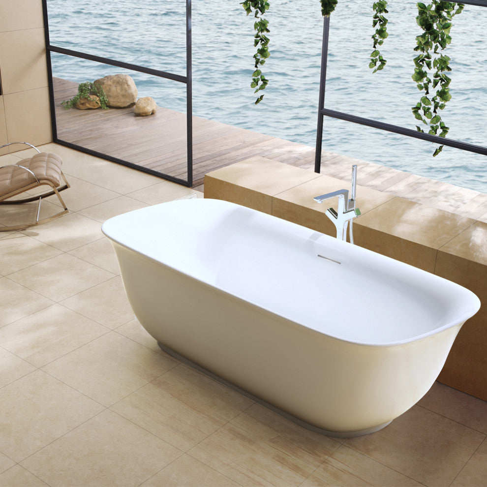 Orion Soaking Bathtub, 59"x31.5", 67"