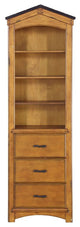 Acme Tree House Bookcase Cabinet Rustic Oak