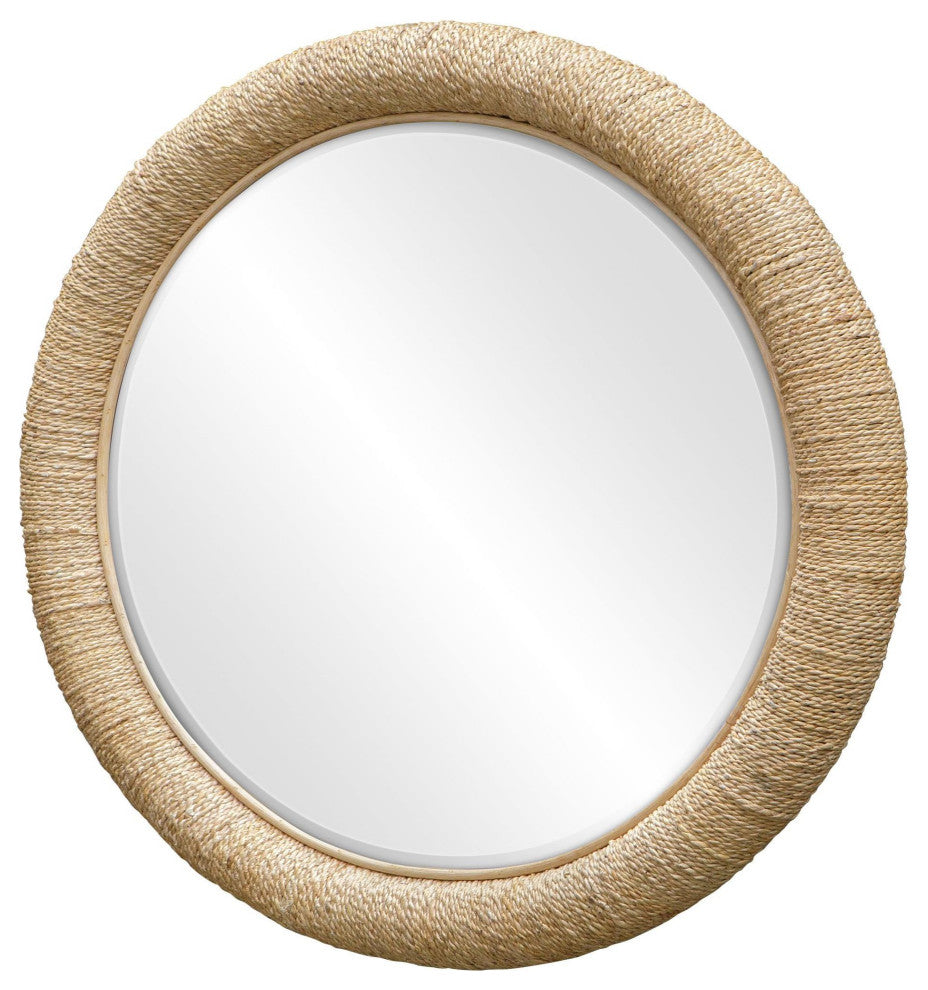 Uttermost 08169 Mariner 38-1/2" W x 5" H Circular Framed Bathroom - Natural