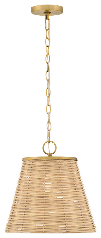 Lark Brynn Medium Pendant, Lacquered Brass