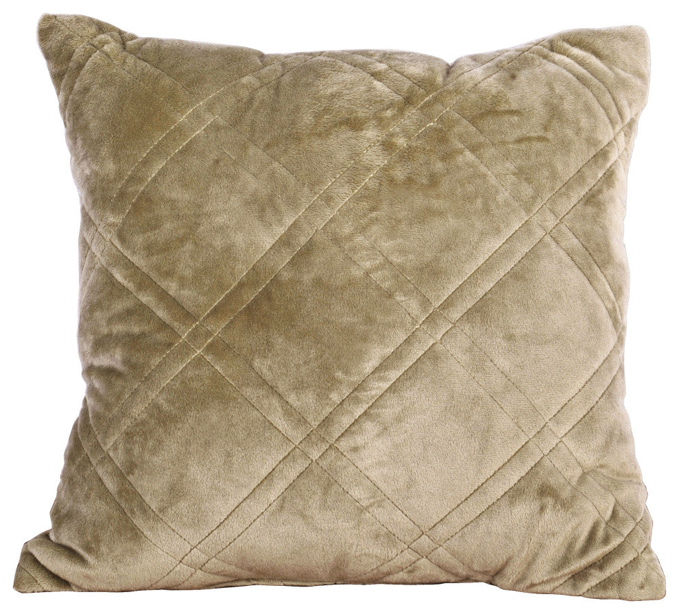 Supersoft Microplush Quilted 4-Piece Bed Spread Set, Taupe, Queen