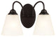 Galveston Matte Black 2-Light Wall Sconce Bathroom Fixture, 21-0034