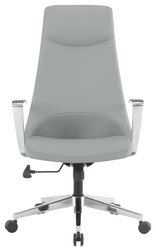 High Back Fabric Office Chair With Chrome Base, Dillon Steel