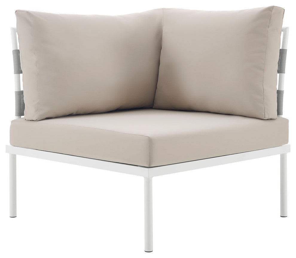 Harmony Outdoor Patio Aluminum Corner Sofa