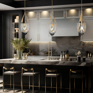 Vaso Pendant, Modern Brass