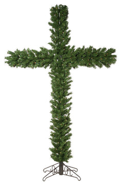 Vickerman 75' Christmas Cross With 250 Clear Lights