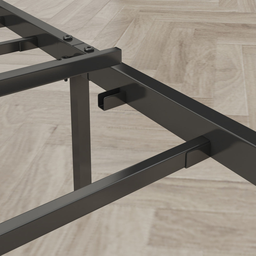 Gewnee Queen Size Bed Frame with Charging Station