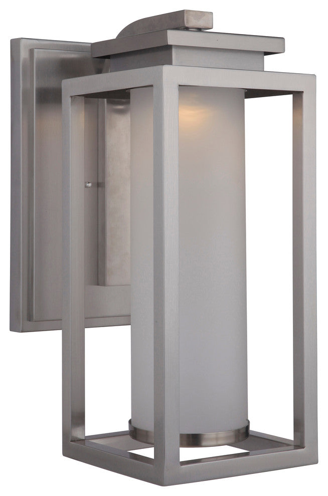 Stainless Steel LED Wall Lantern from the Vailridge Collection
