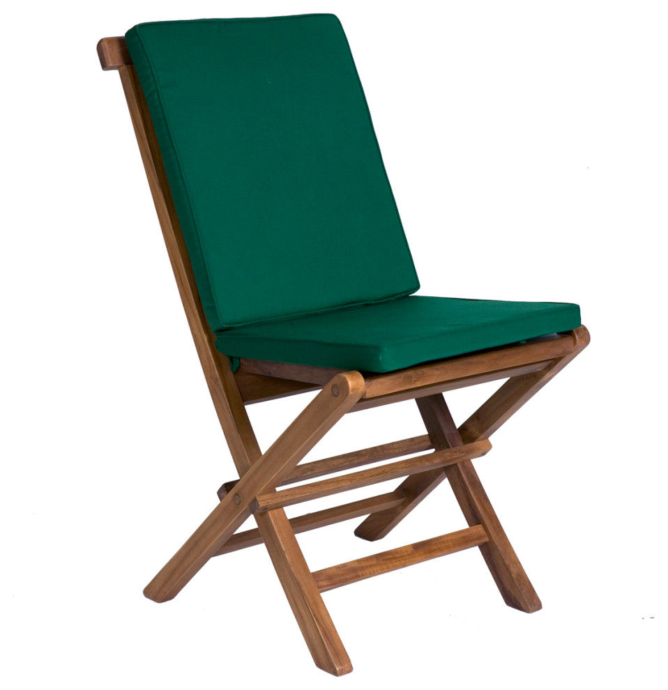 9-Piece Butterfly Folding Chair Set and Cushion, Green