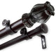 Nichole 1" Double Curtain Rod, Mahogany, 48-84"