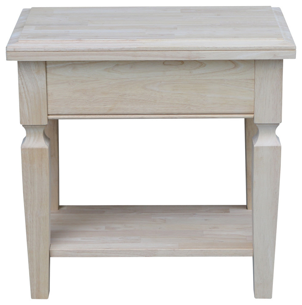 Vista Side Table, Unfinished